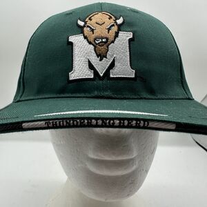 NWT Marshall Thundering Herd University Cap Hat Green Logo Snapback NCAA Adjust.